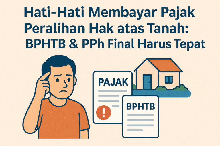 Hati-Hati Membayar Pajak Peralihan Hak atas Tanah: BPHTB & PPh Final Harus Tepat