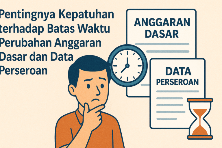 Pentingnya Kepatuhan terhadap Batas Waktu Perubahan Anggaran Dasar dan Data Perseroan